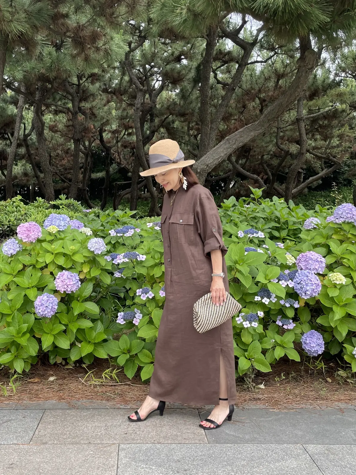 華組ワンピースコーデ