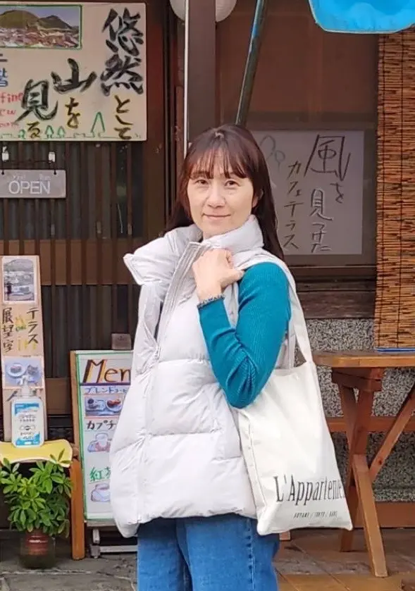 洞川地区は温泉旅館やカフェがたくさんたちならびます。たまたま撮ったショットに「風をみつけた」