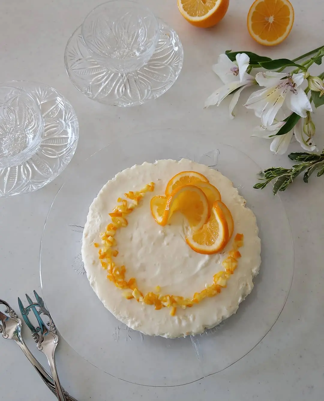 マイヤーレモンのレアチーズケーキ