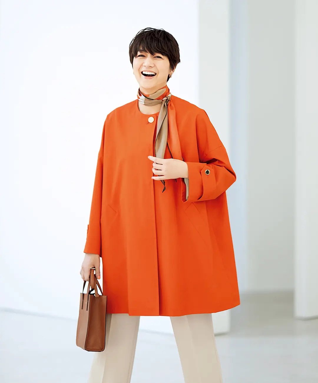 春、一番に着たいポジティブなオレンジ