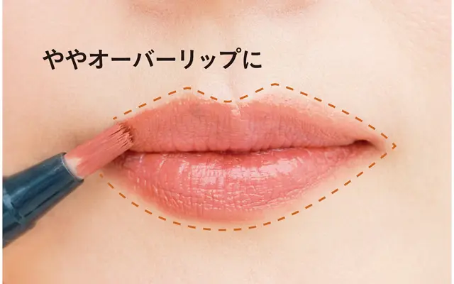 仕上げのオーバーリップ