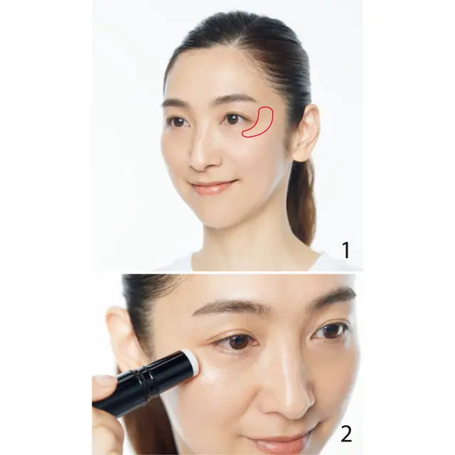 こめかみの凹みカゲに シャネル ボーム エサンシエル ペルルセント