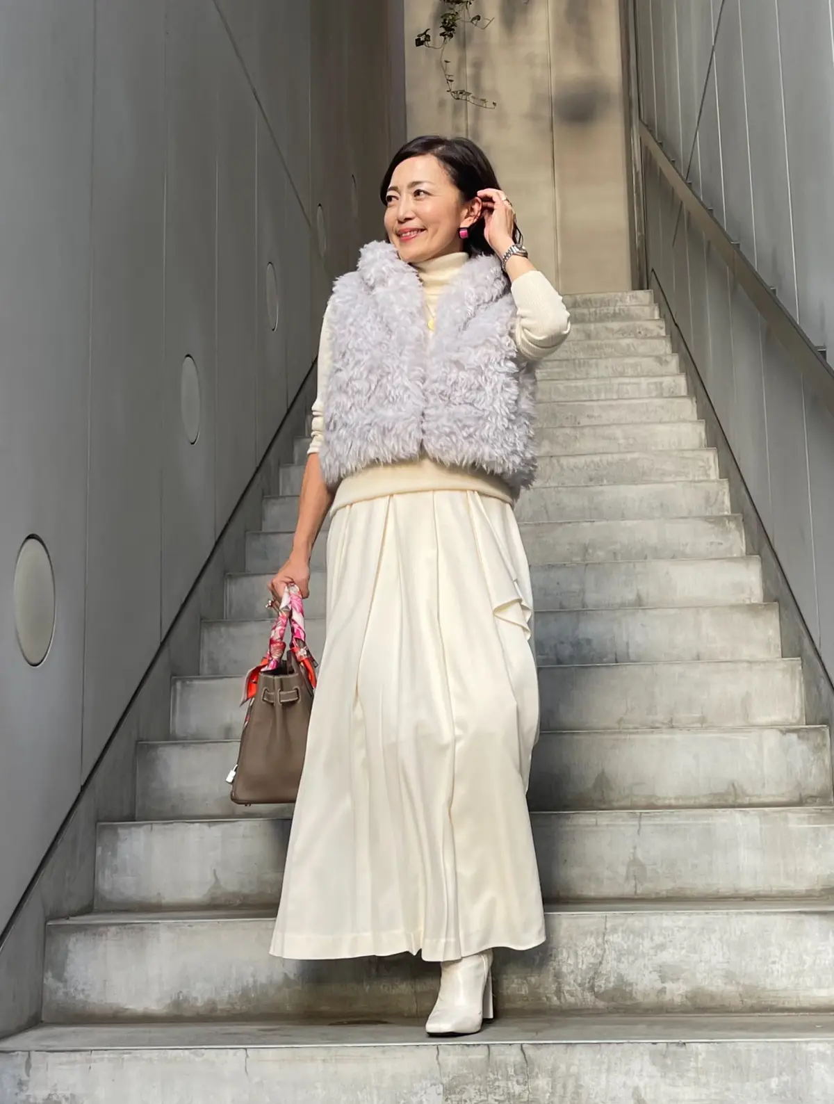 ショート丈のエコファージレでお出かけ2コの画像_4