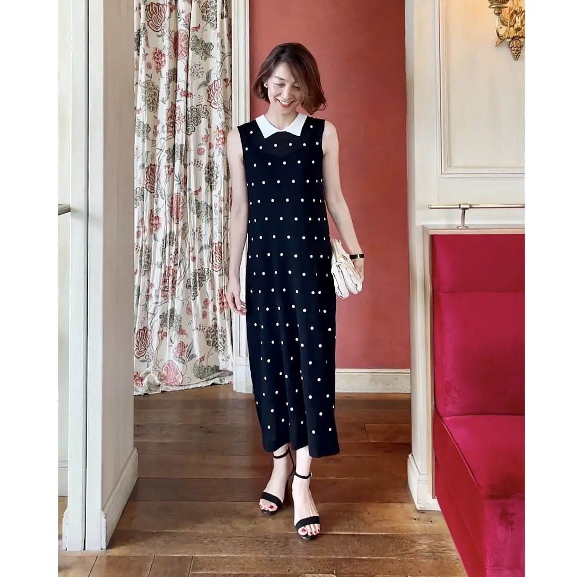一目惚れドットワンピでフレンチ♩の画像_4