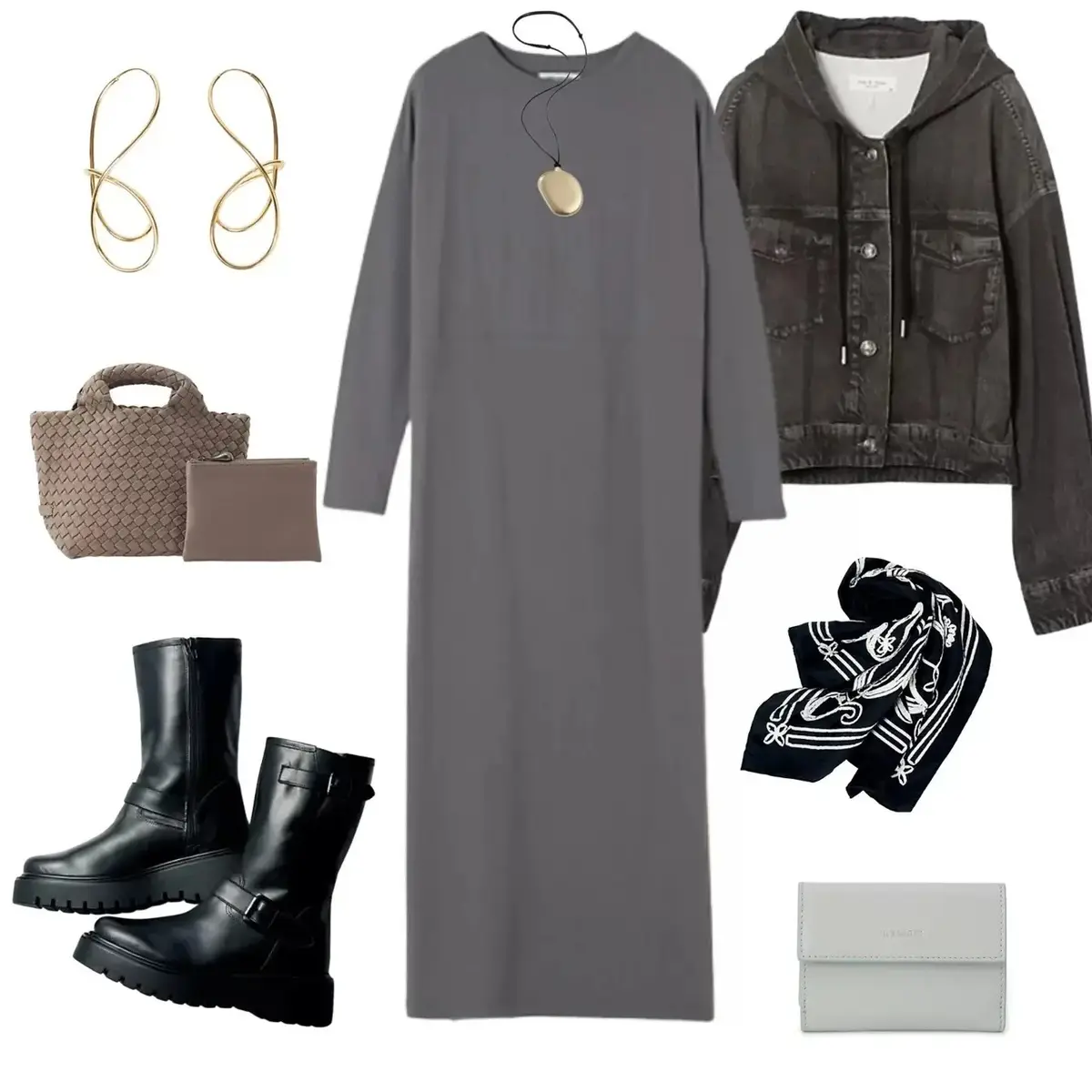 【50代 週末コーデ】長距離移動も快適！大人の洒落見えワンピースコーデ＃Jマダムのおしゃれ