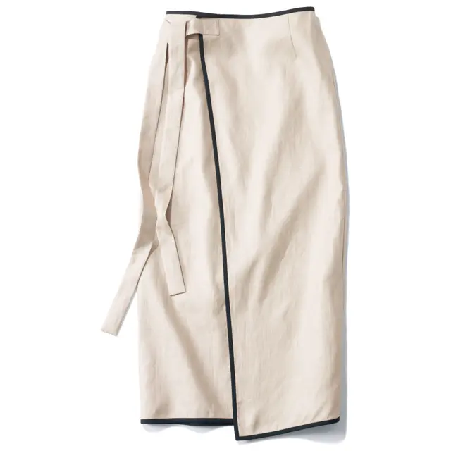 旬デザインのラップスカート