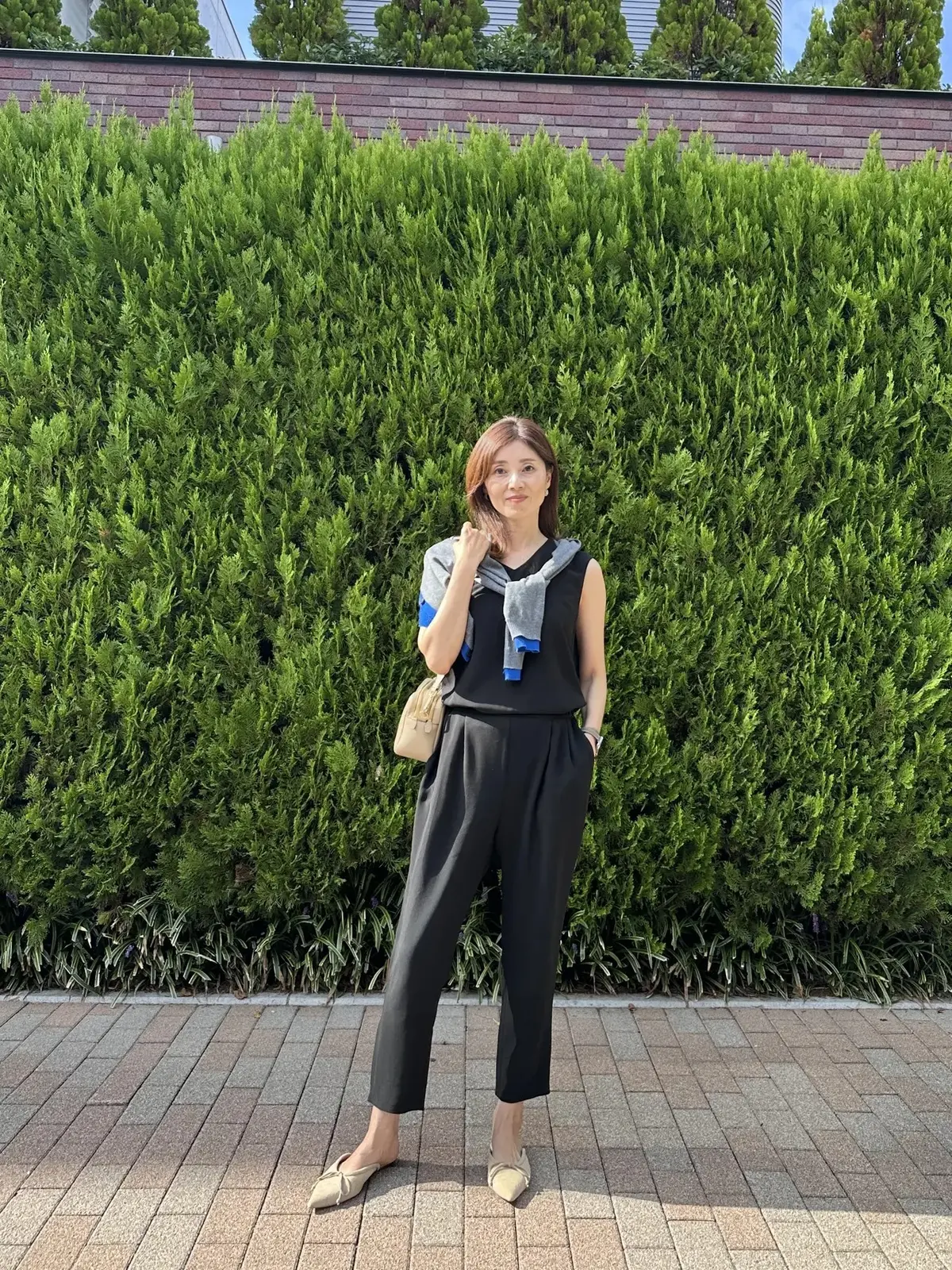 ZARA Tシャツ・バミューダパンツ・ブーツ愛用 エクラ華組 法村麻起子さん