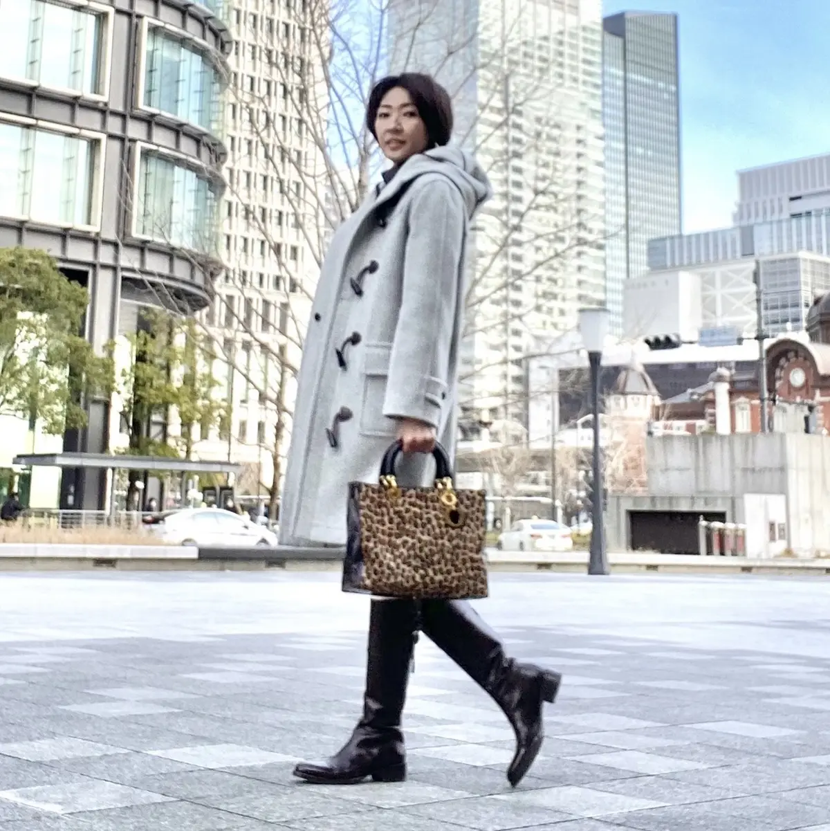 OLD ENGLANDのダッフルコートコーデ③