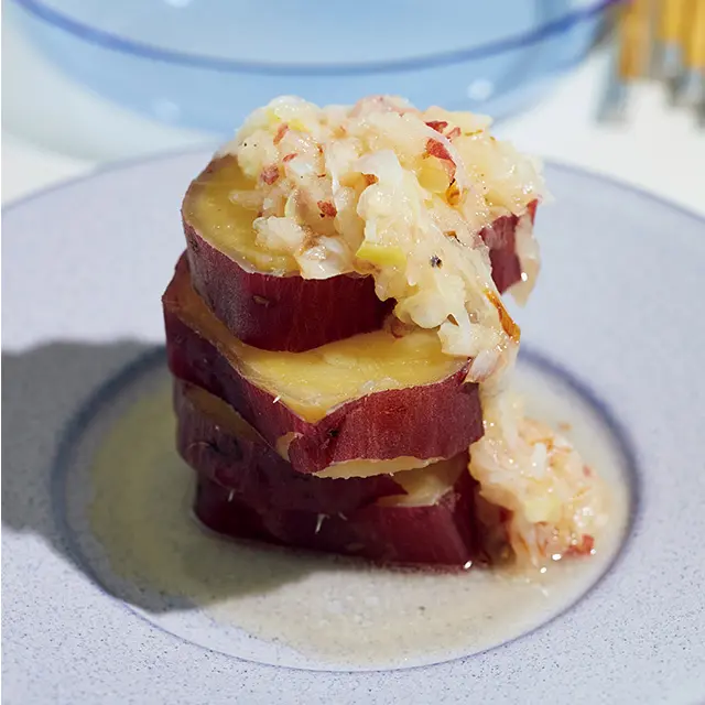 さつまいものりんごソース