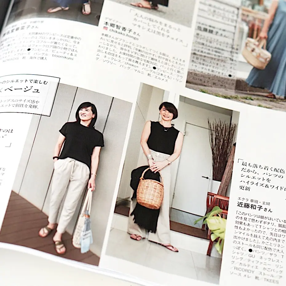 ラベンダーカラーのリネンマキシスカートの画像_4