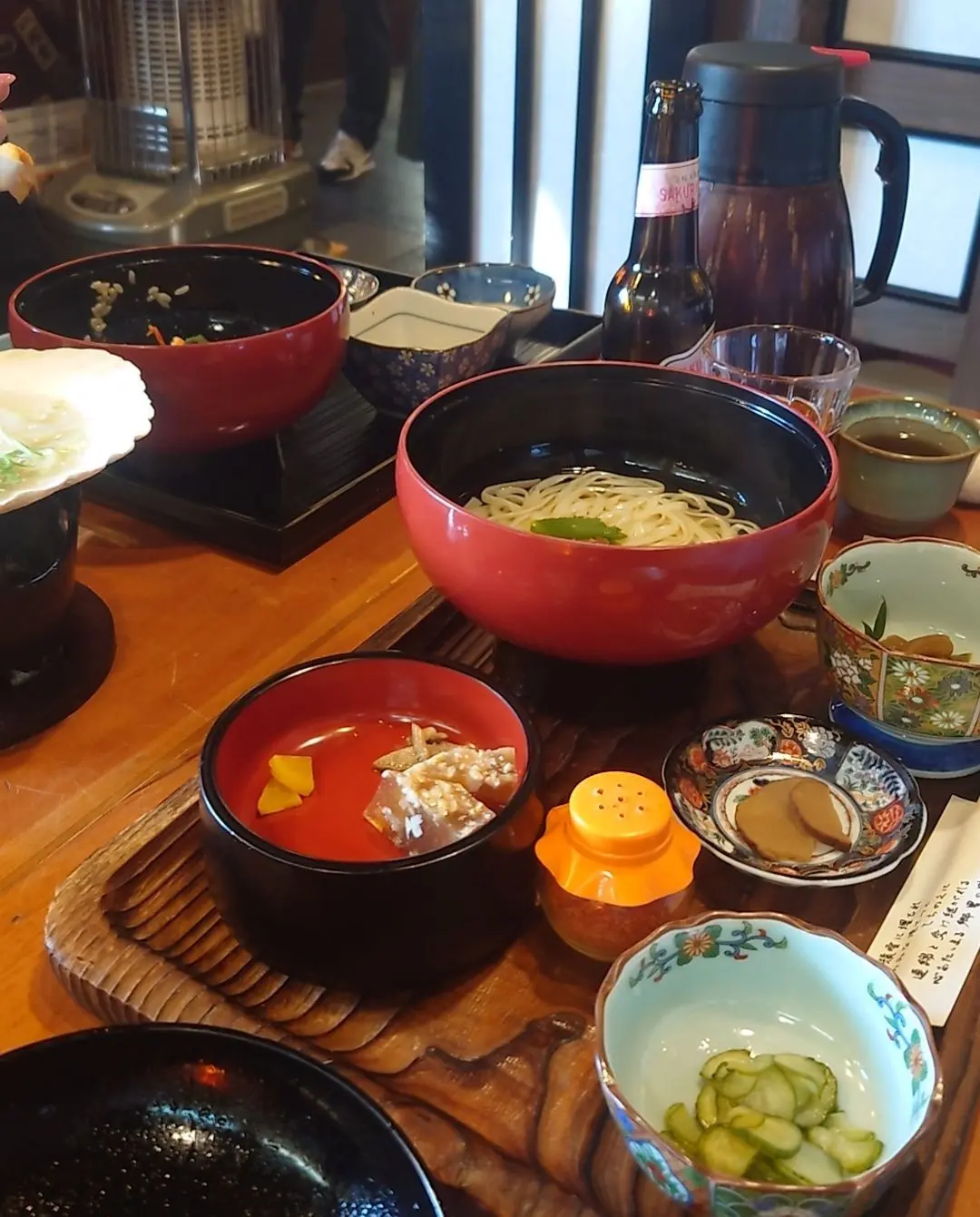 百穂苑の稲庭うどんセット