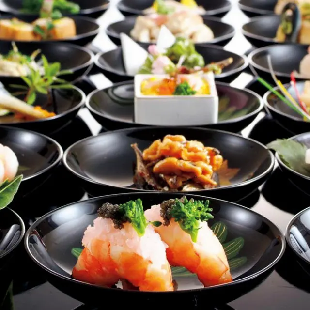 種類豊富な前菜も宿の料理の自慢のひとつ