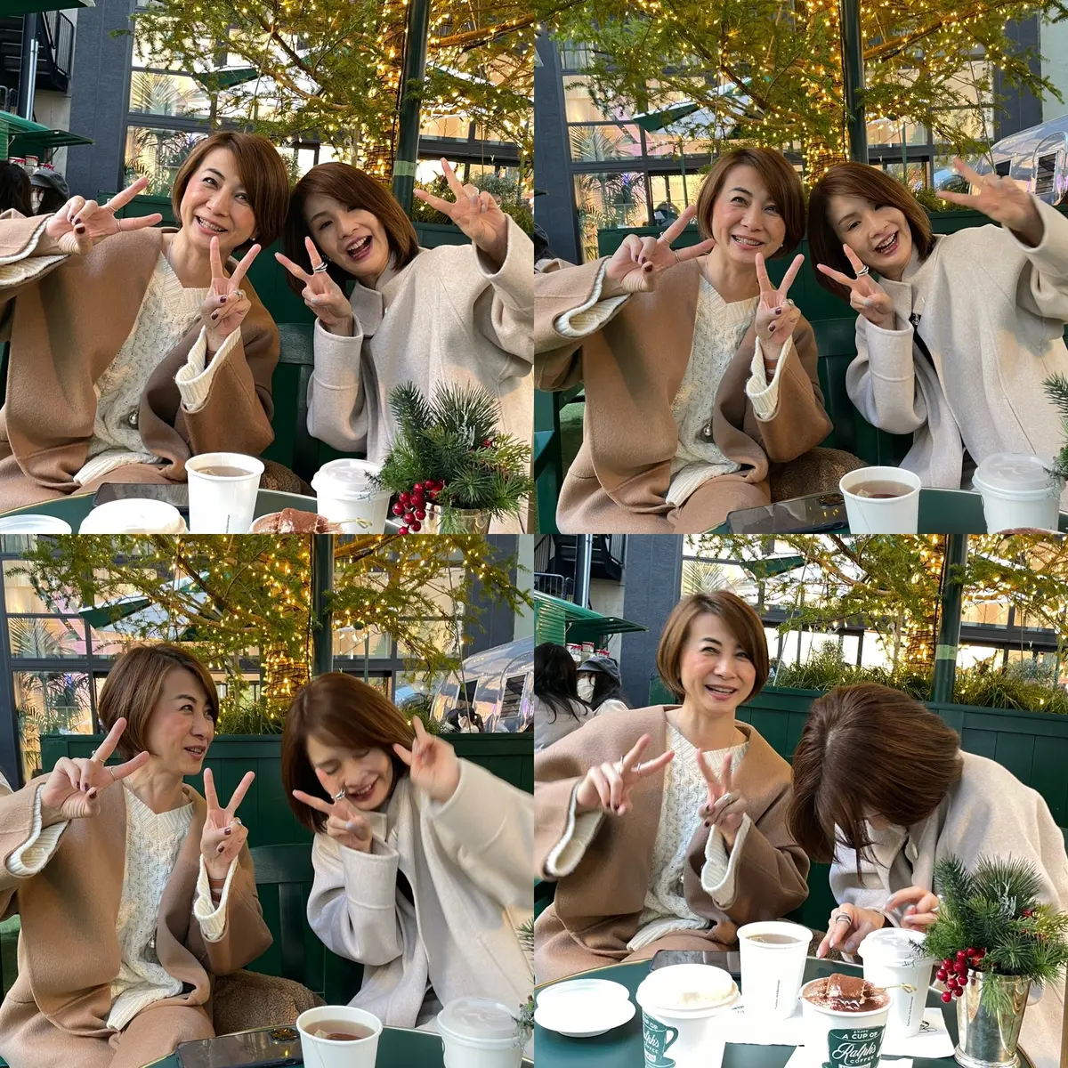 冬のホワイトコーデと華組ランチの画像_8