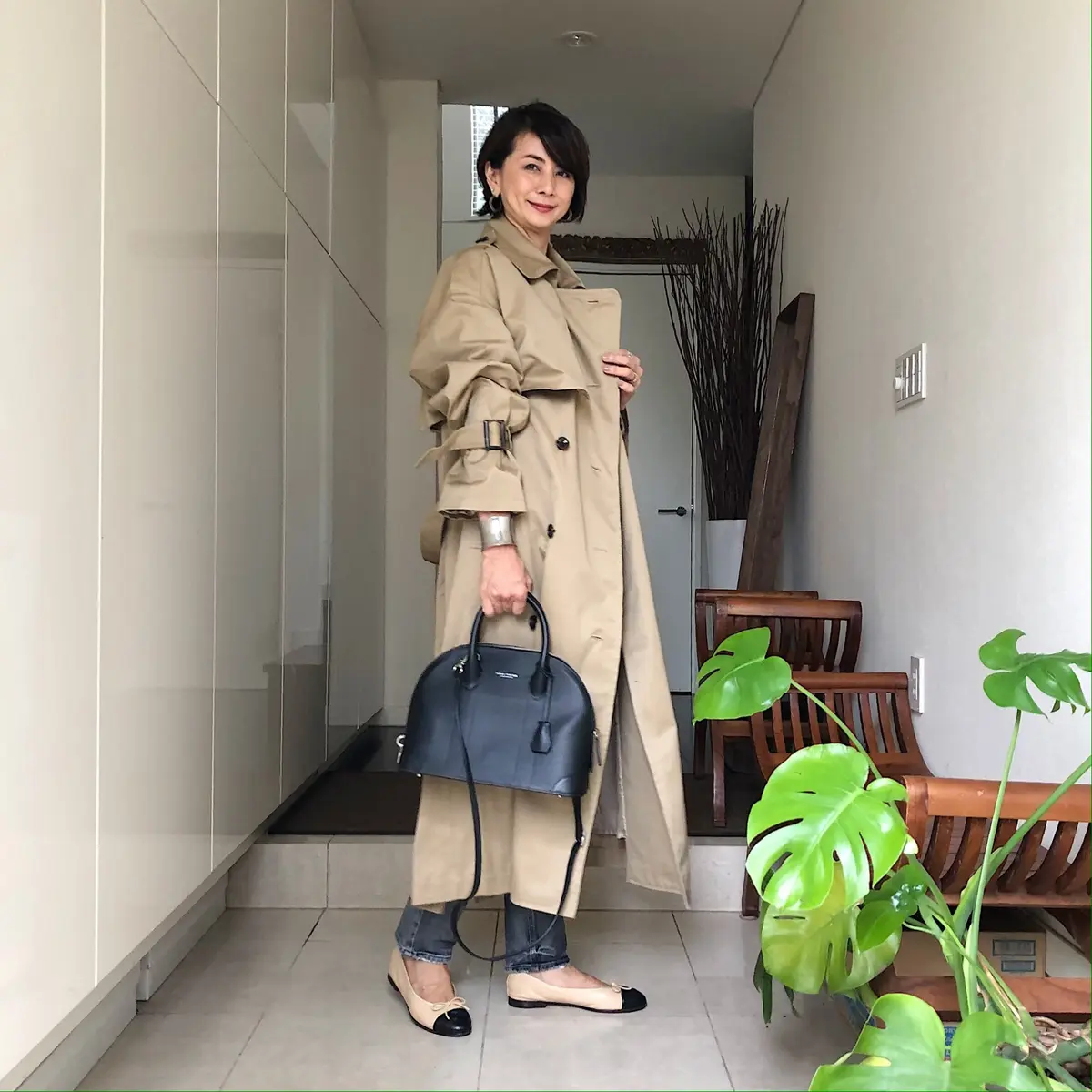 ゆったりな オーバーサイズトレンチコートの画像_4