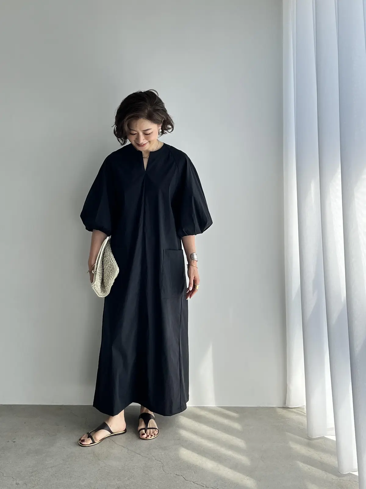 三尋木奈保さんの夏のリゾートスタイル バッグはアンテプリマのワイヤーバッグ