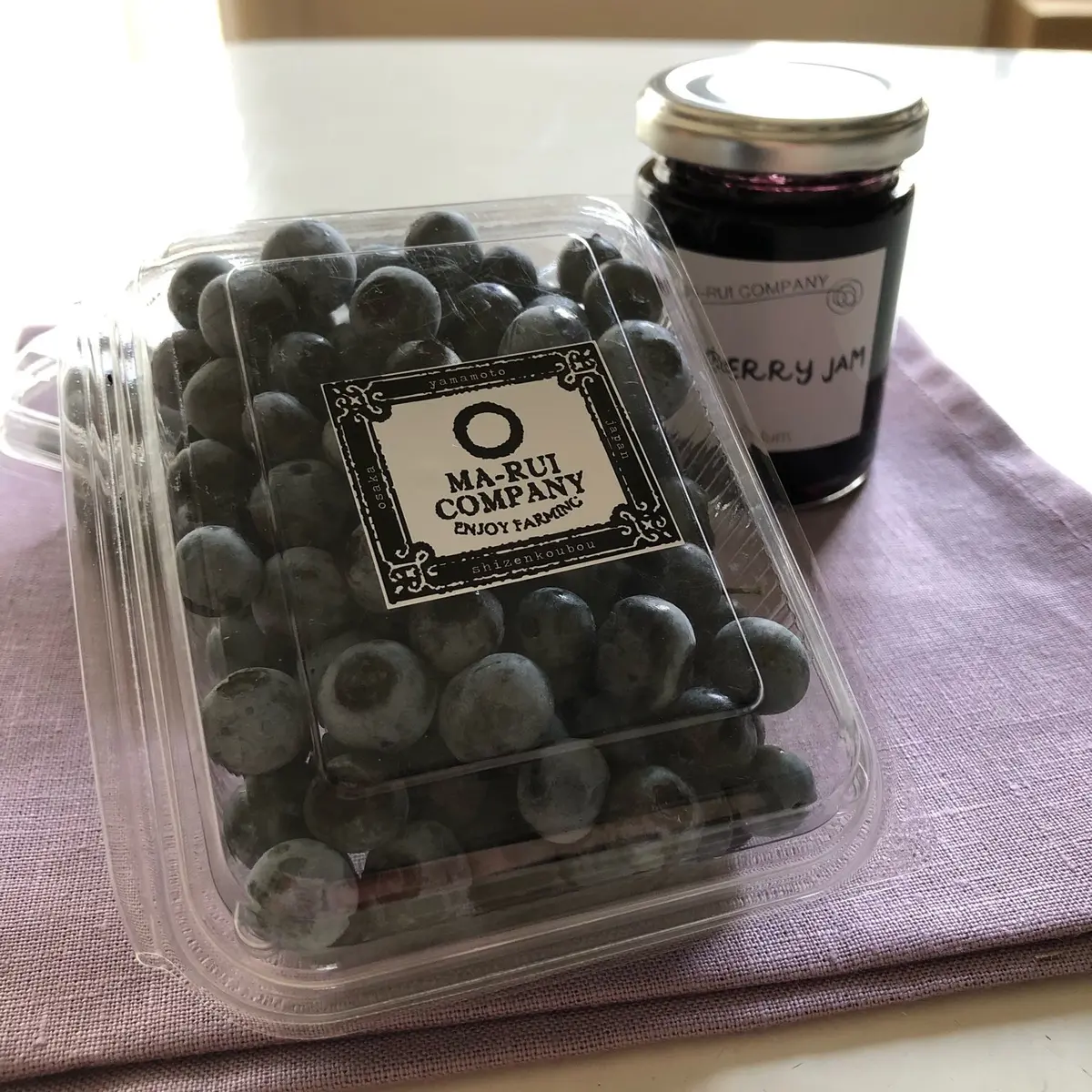 ブルーベリーとジャム