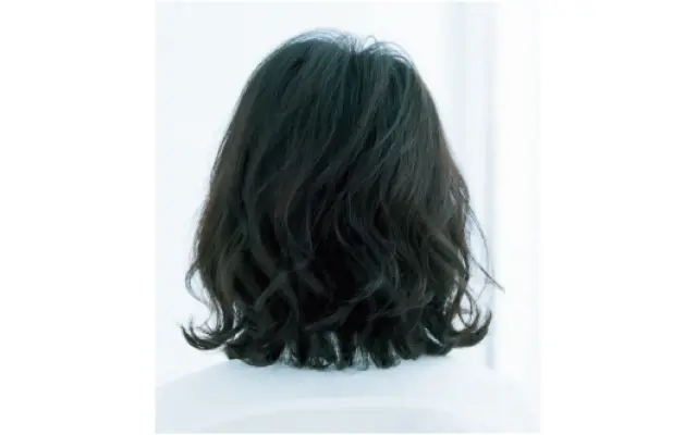 デジタルパーマのふんわりボブのバック