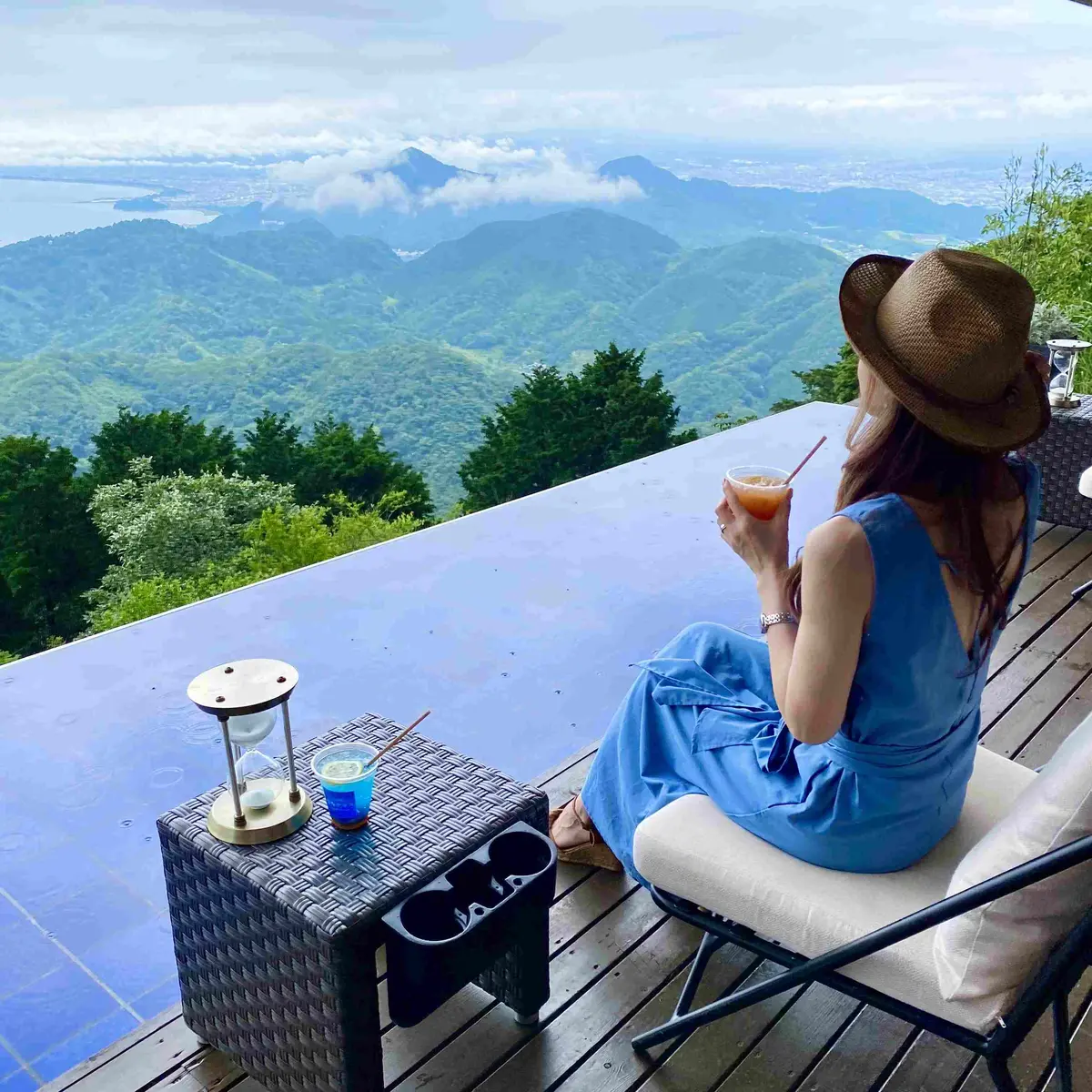 碧テラスからの絶景　本当は富士山が見えるんだけど