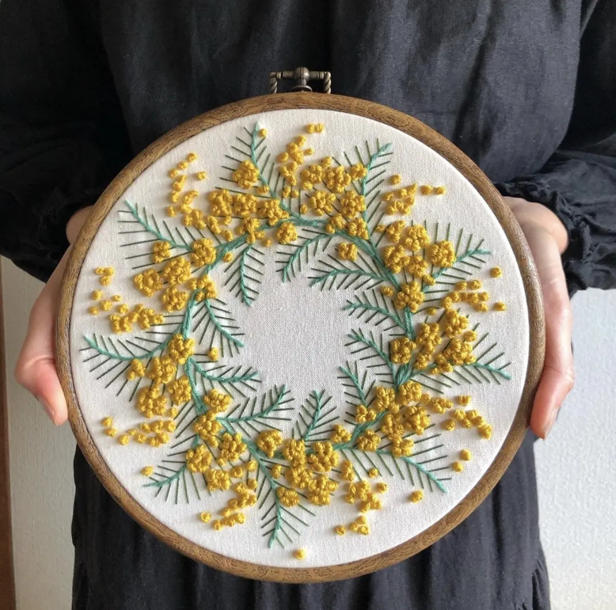 イエローパワー☆簡単リースの作り方の画像_1