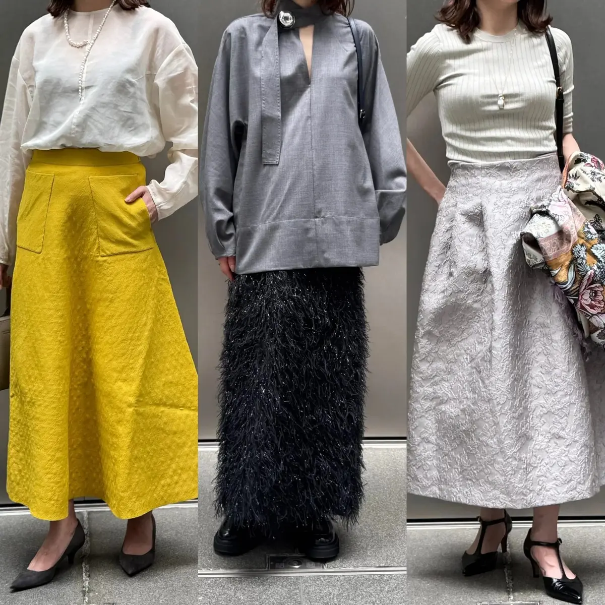 【50代スカートコーデ】品よく華やか。ホの画像_1