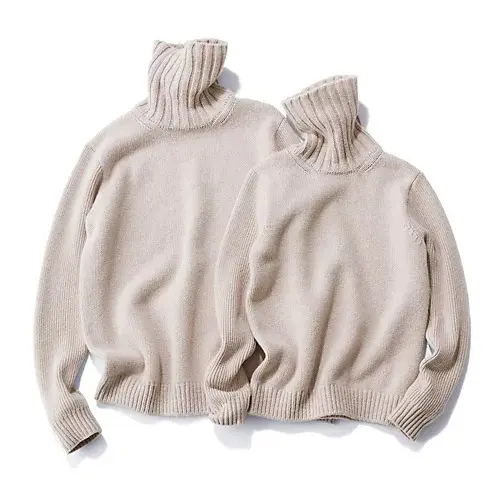 SLOANE×eclat ジーロンラム×カシミヤ　タートルネック ￥36,300