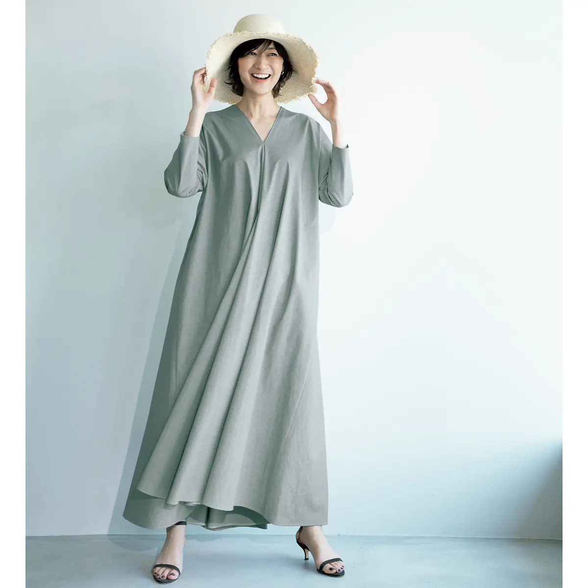 ATON ドレープドレス