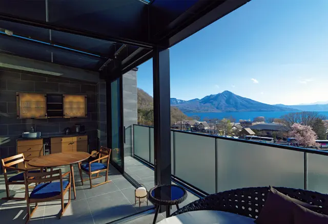 「suit resort」には広々としたテラスも。 