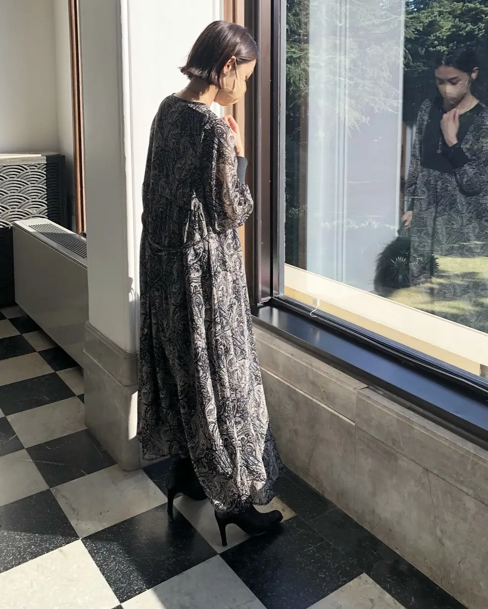 ペイズリーワンピで庭園美術館へ❤︎の画像_7