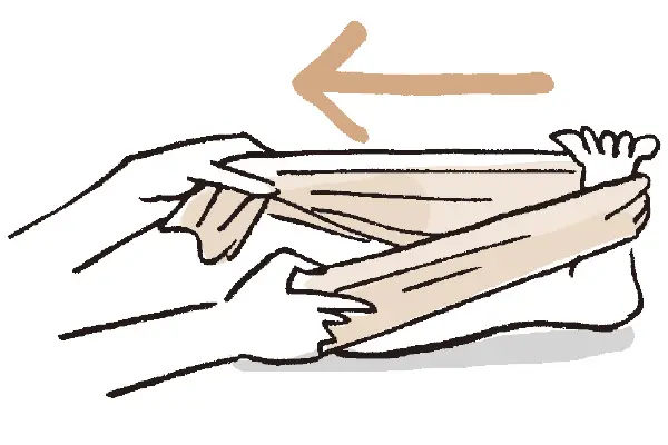 アキレス腱を伸ばす