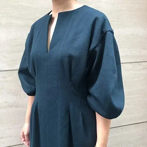 【50代 ワンピース】秋ワンピースで大人の画像_36