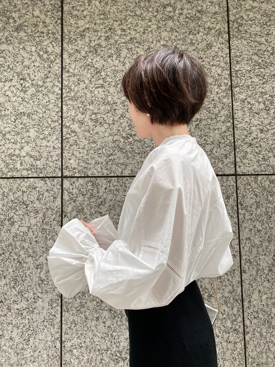 N.O.R.Cふんわり白シャツ