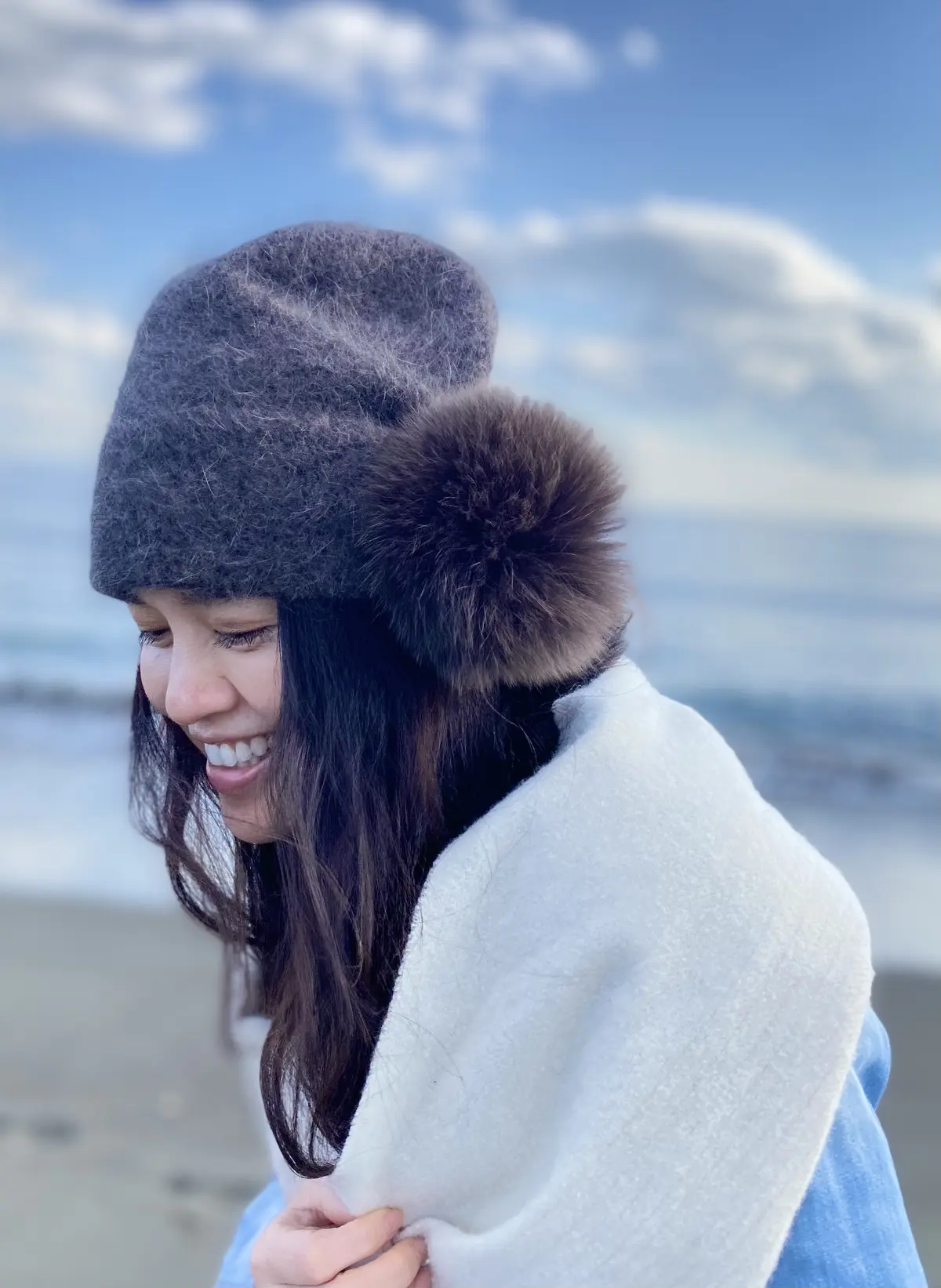 初挑戦！ニットパンツコーデ♡オフホワイトの画像_5