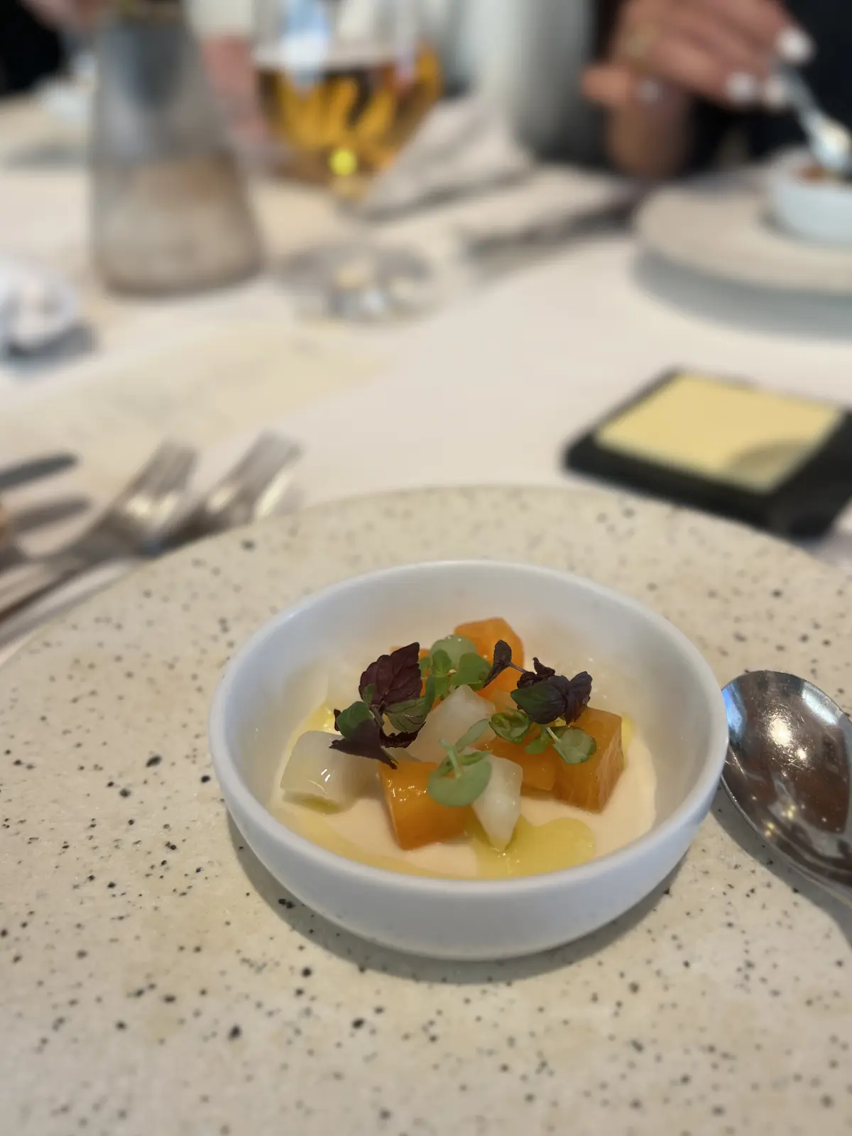 蕪と柿のアミューズ