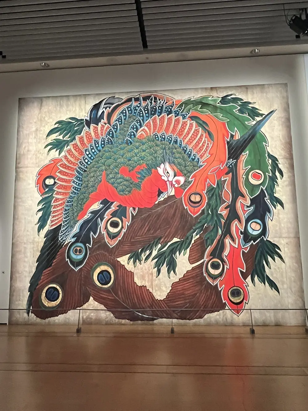 鳳凰図」実物大