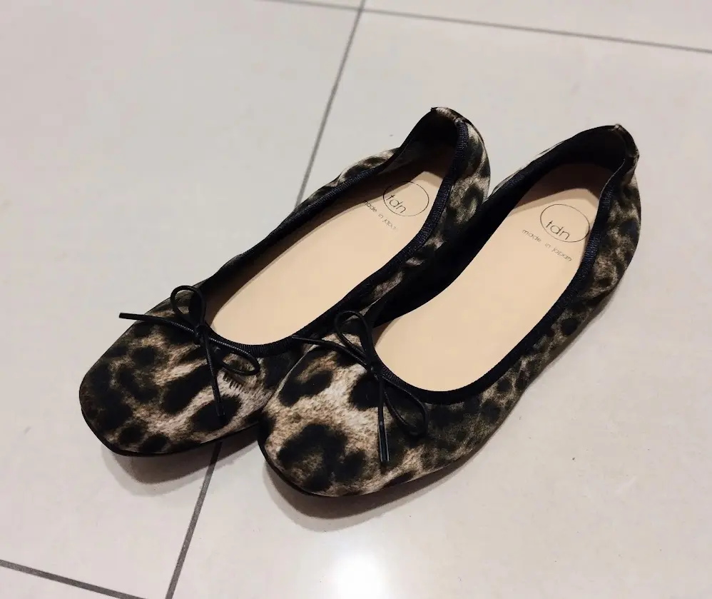 TRE DUE NOVE　レオパードバレエシューズ