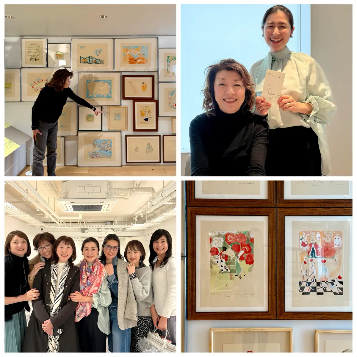 山本容子　山本容子版画展　村上春樹ライブラリー　エクラ華組　Jマダム