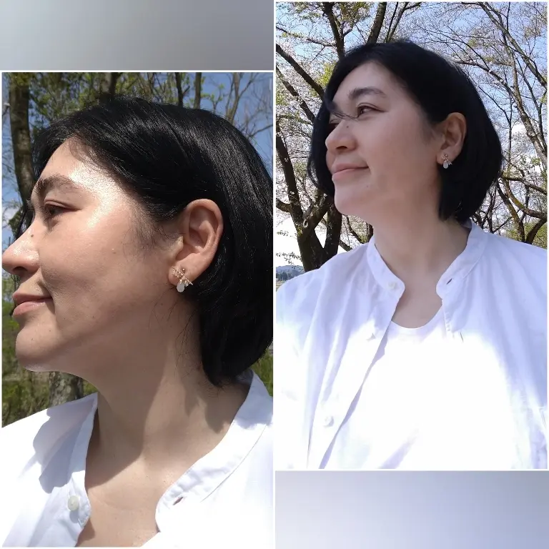 makilaさんのイヤリングの横顔