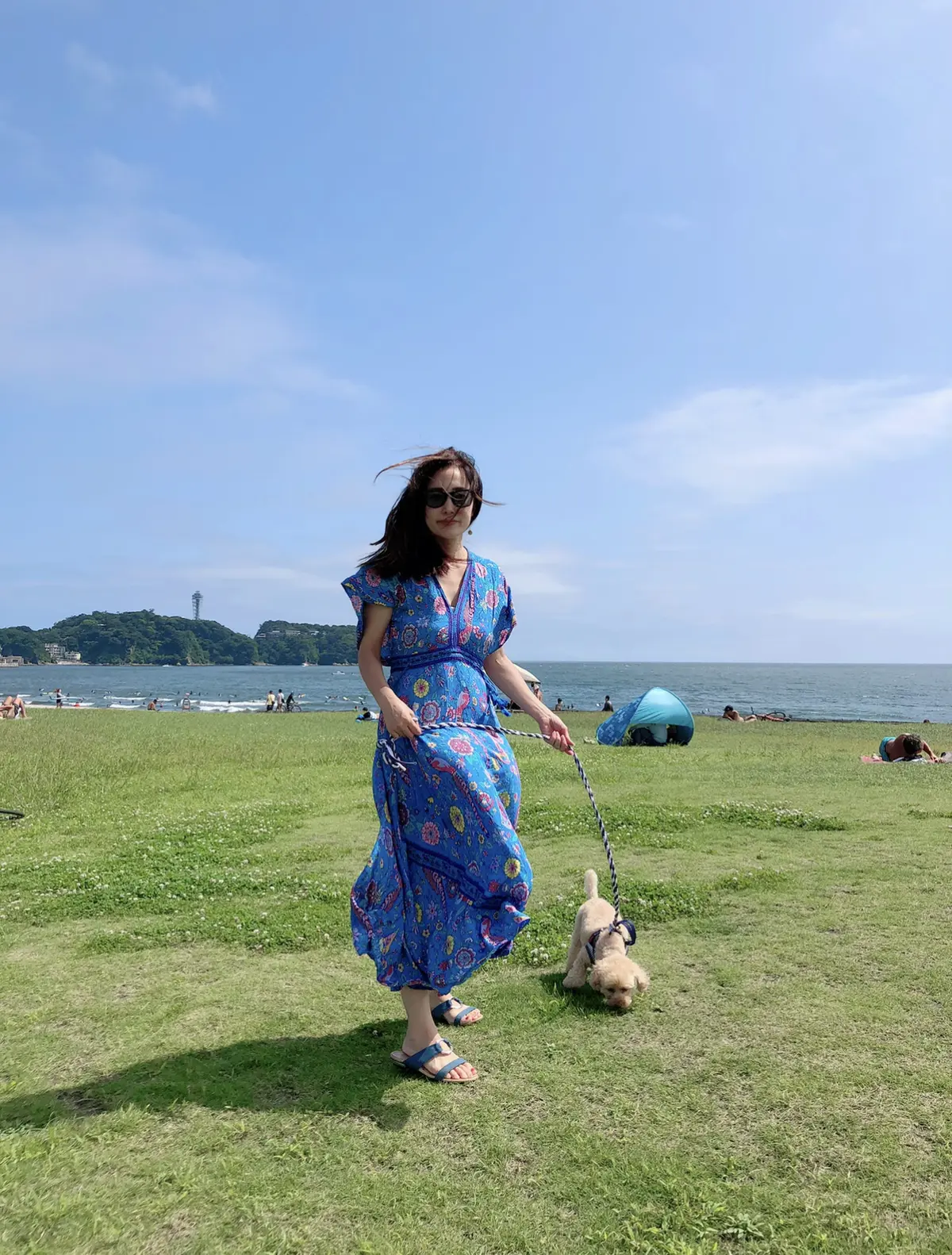 ボタニカル柄ワンピース