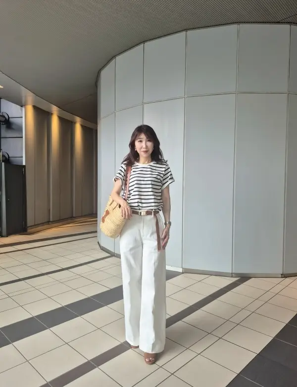 【ユニクロ】ワイドトラウザージーンズがまの画像_5