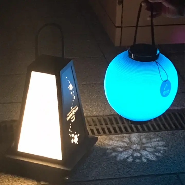 ディスタンス提灯　ライトアップ