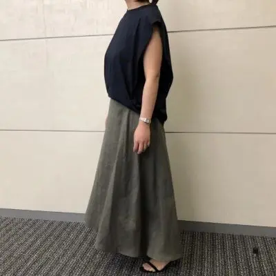 E by eclat リネンマキシスカート ￥18,700