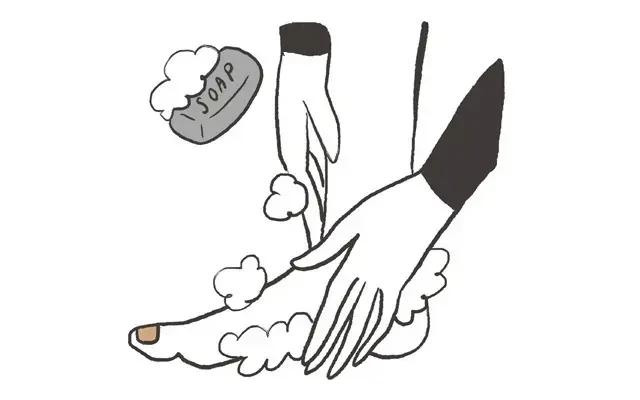 （ツルツル足を保つケア）