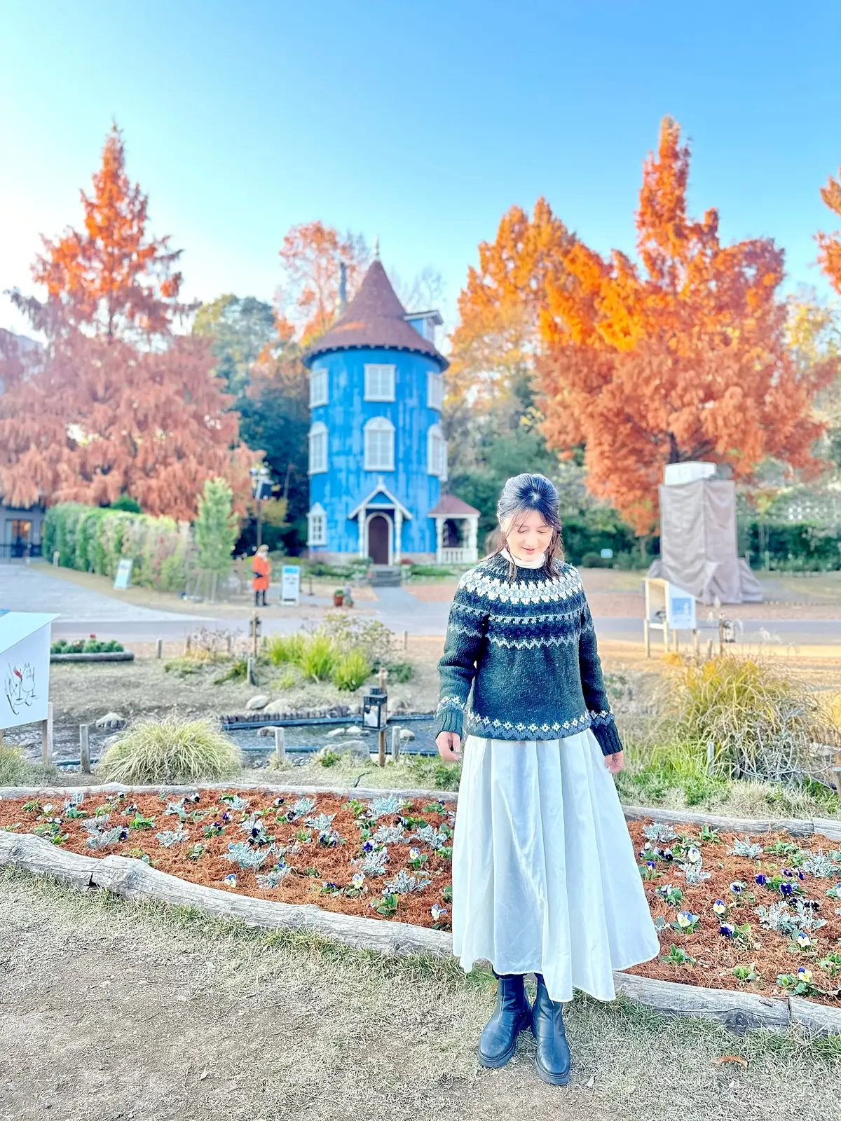 zaraノルディックセーターでムーミンバの画像_1