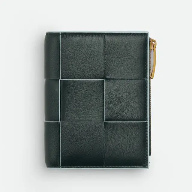 ボッテガ・ヴェネタ 「スモール カセット 二つ折りファスナーウォレット」