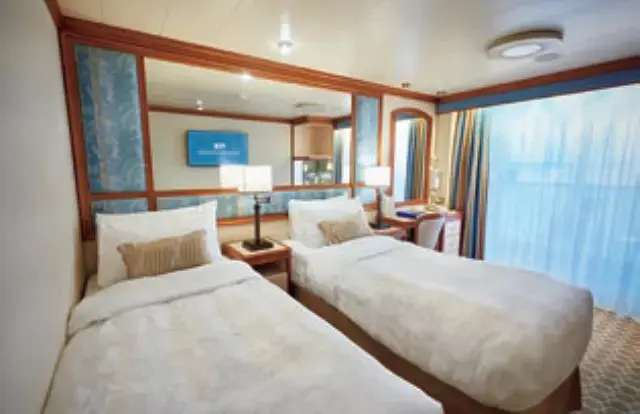 海側バルコニーの客室