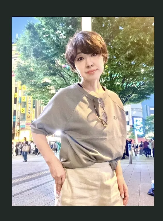 GAPで、初夏の夜、グレージュで大人カジの画像_1