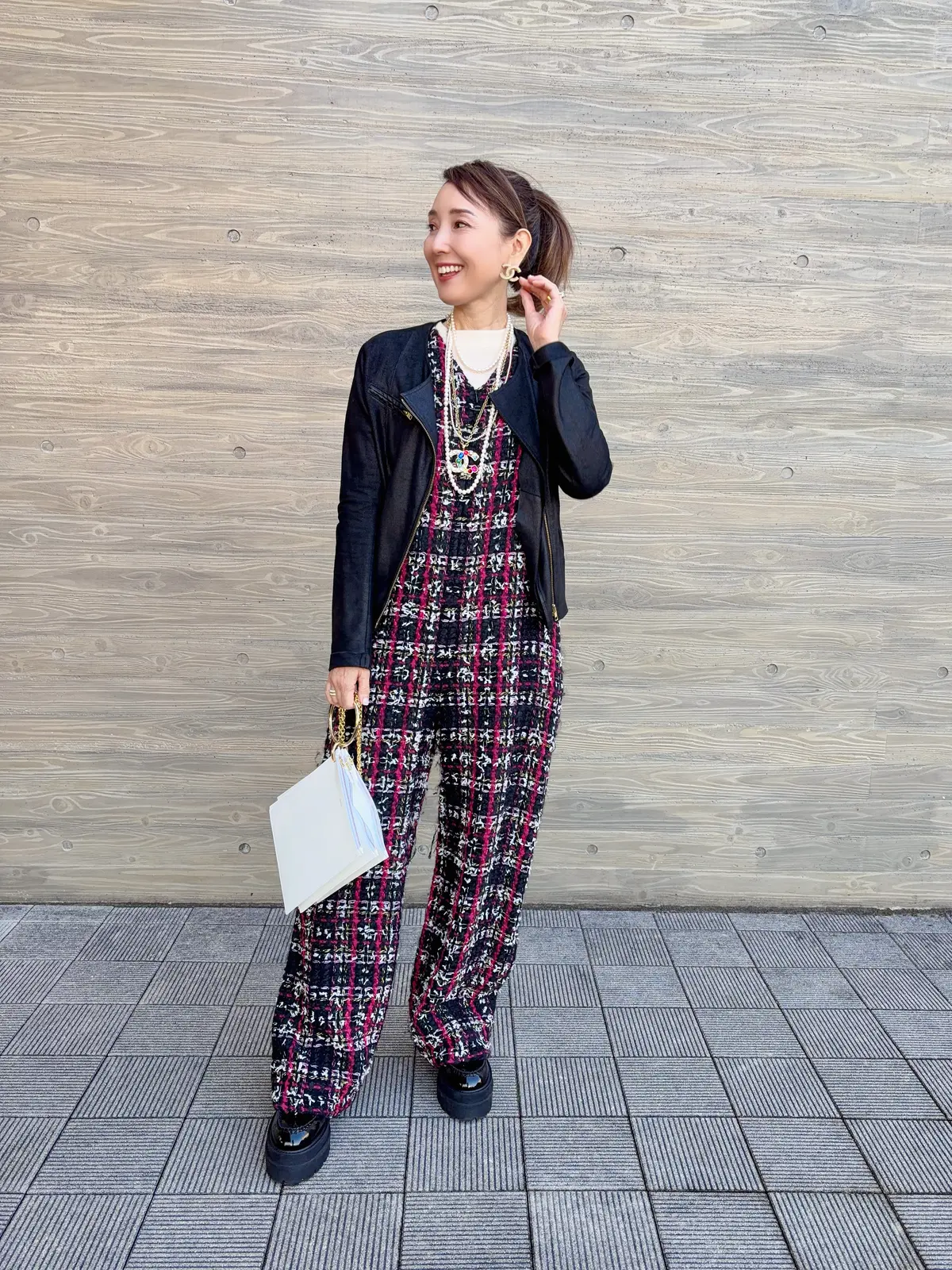 パール×シャネル×ツイード  50代女性の画像_1