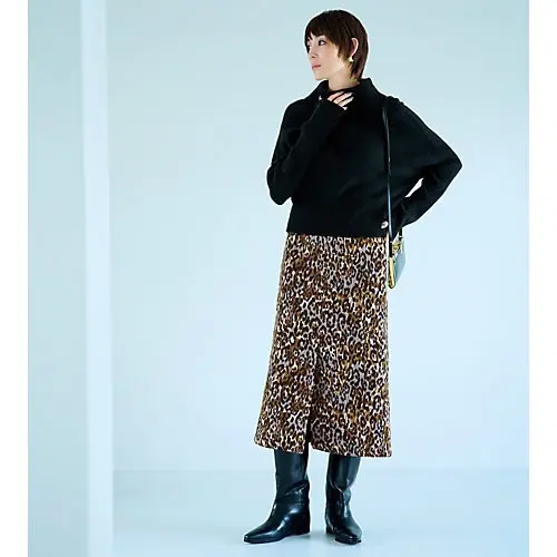 TICCA レオパードタイトスカート ￥28,600