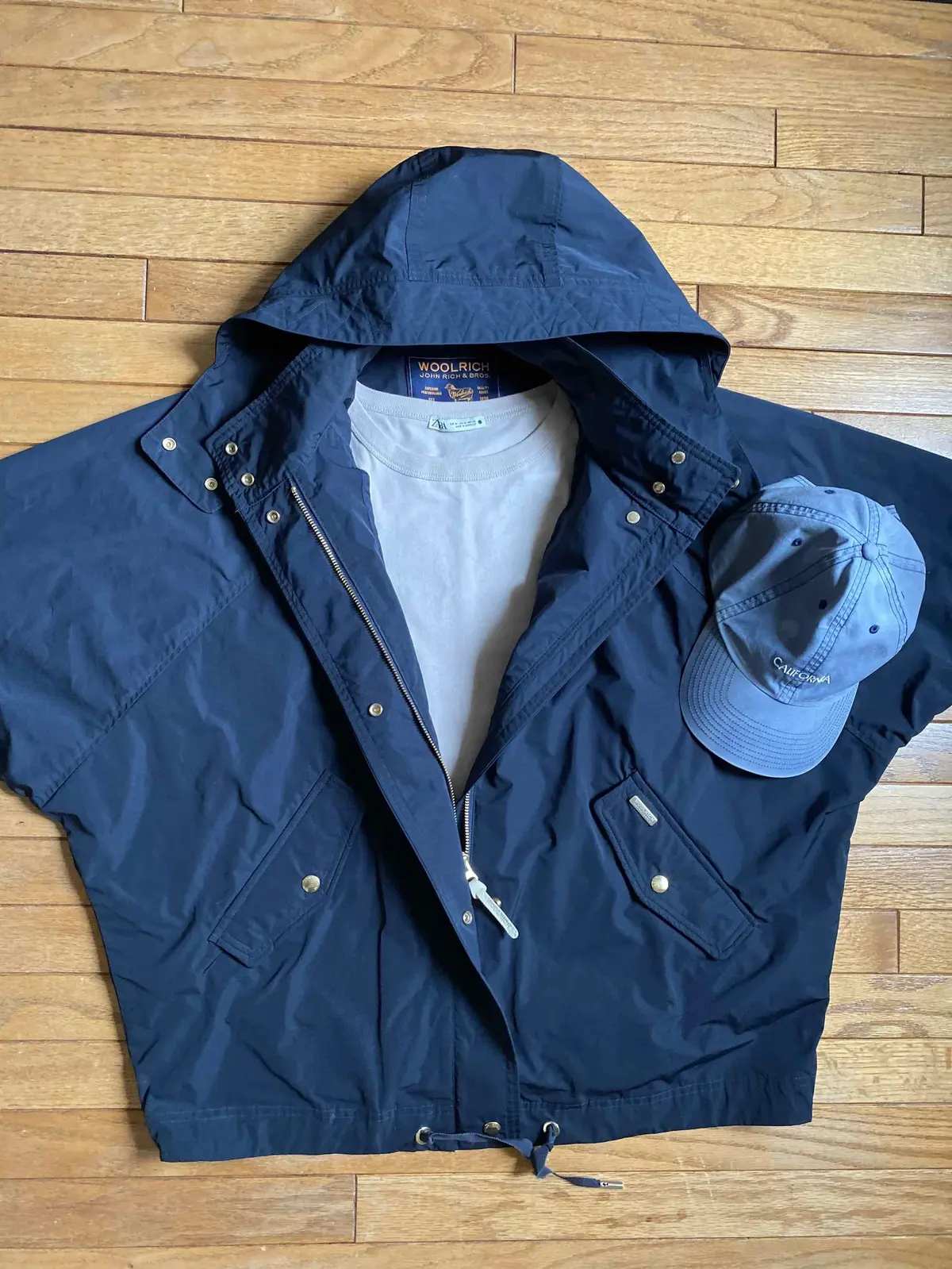 ホワイトデニムにウールリッチのアークティの画像_3