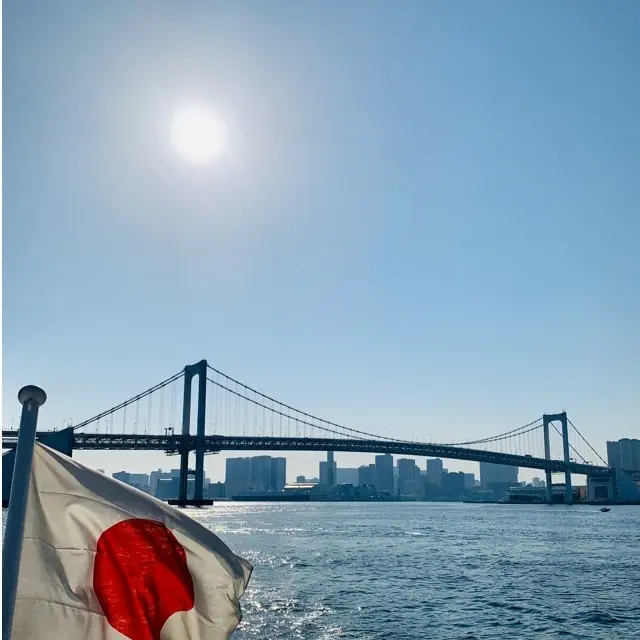 太陽とレインボーブリッジ